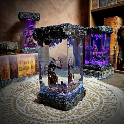 Alien Resin Lamp - handmade resin lamp