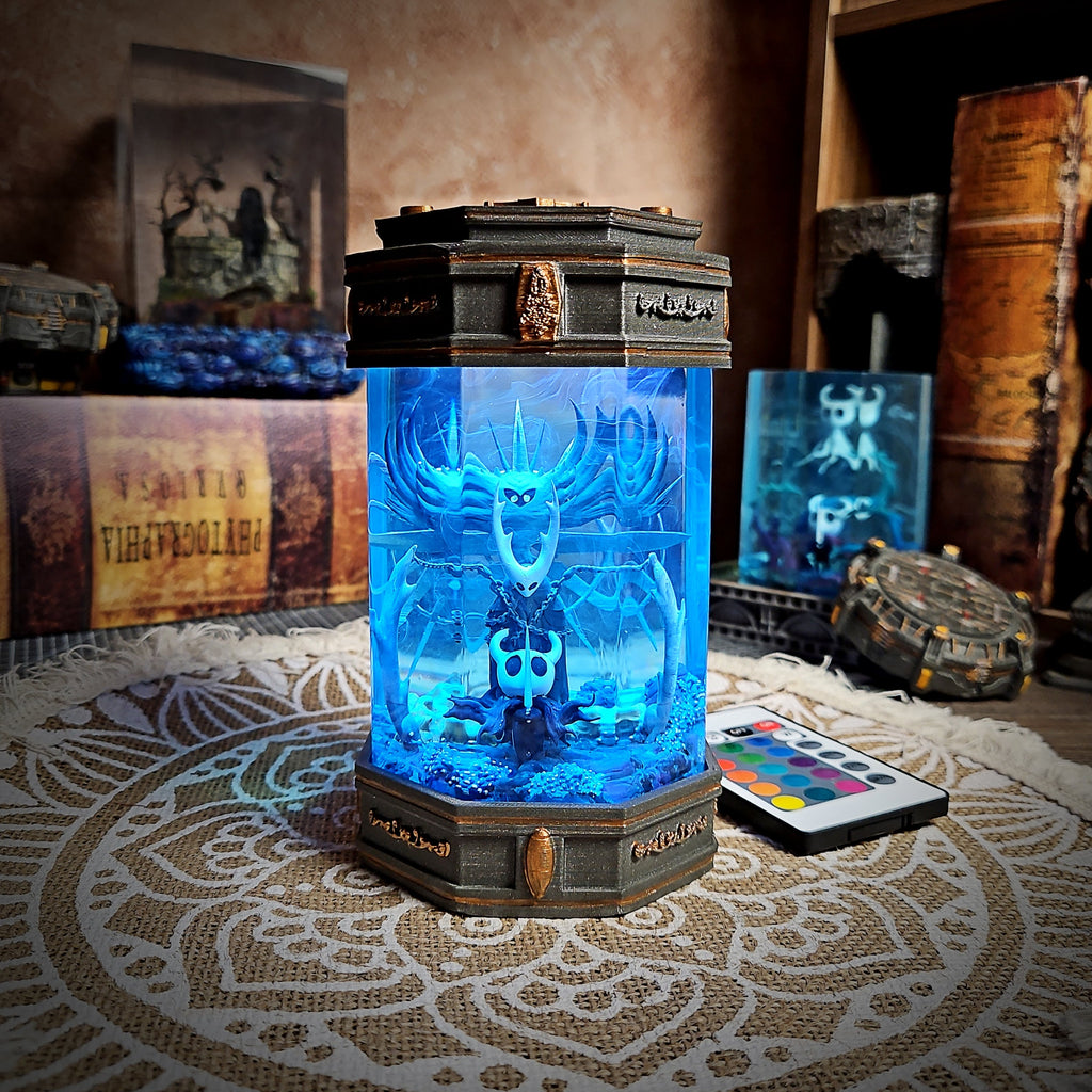 Hollow Knight V1 - Octagonal Resin Lamp