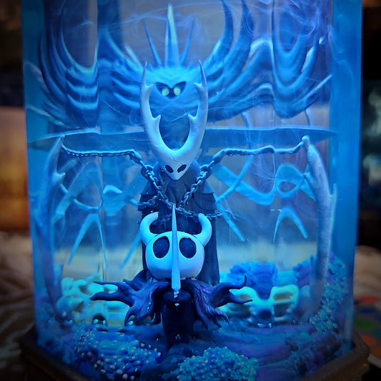 Hollow Knight V1 - Octagonal Resin Lamp - handmade resin lamp