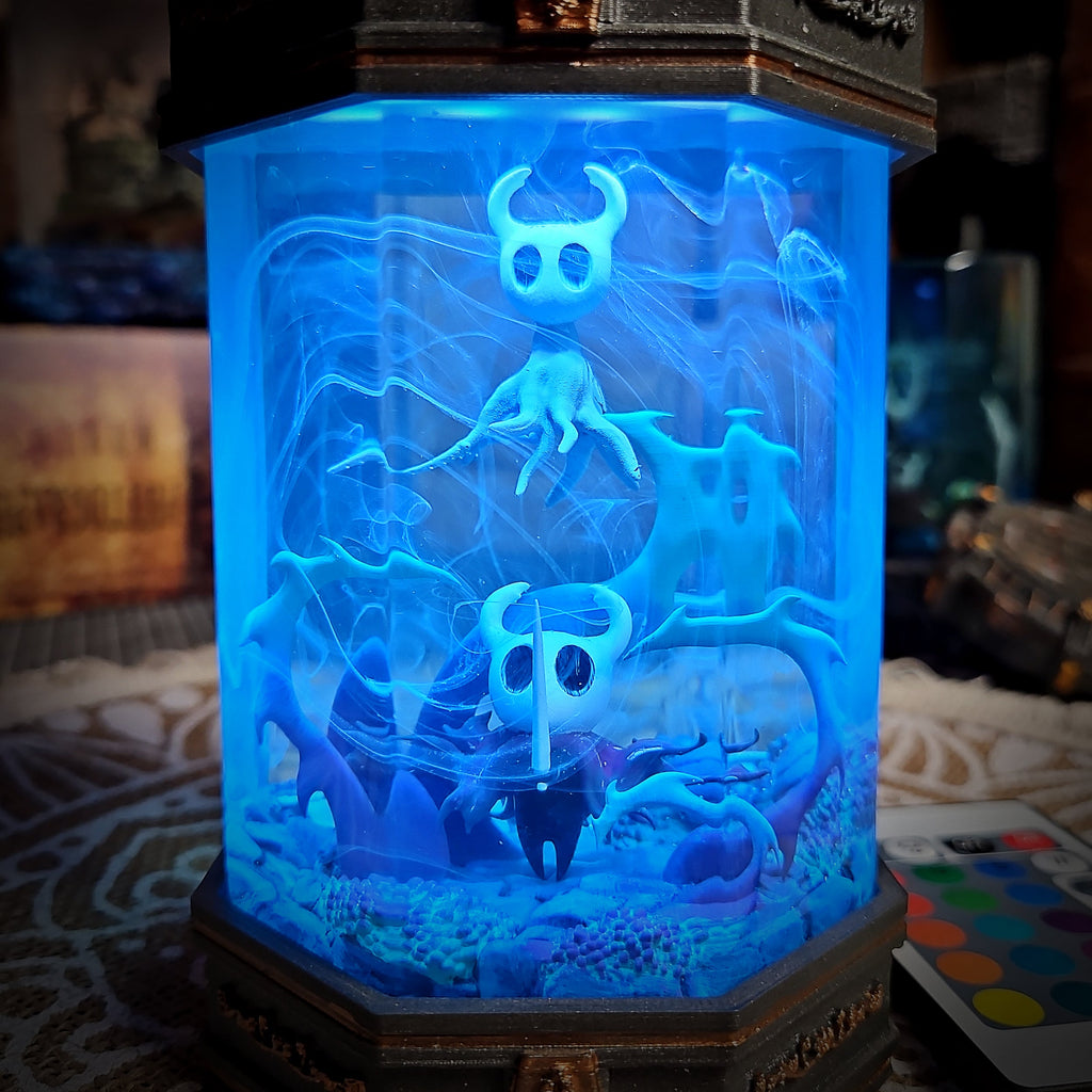 Hollow Knight V2 - Octagonal Resin Lamp