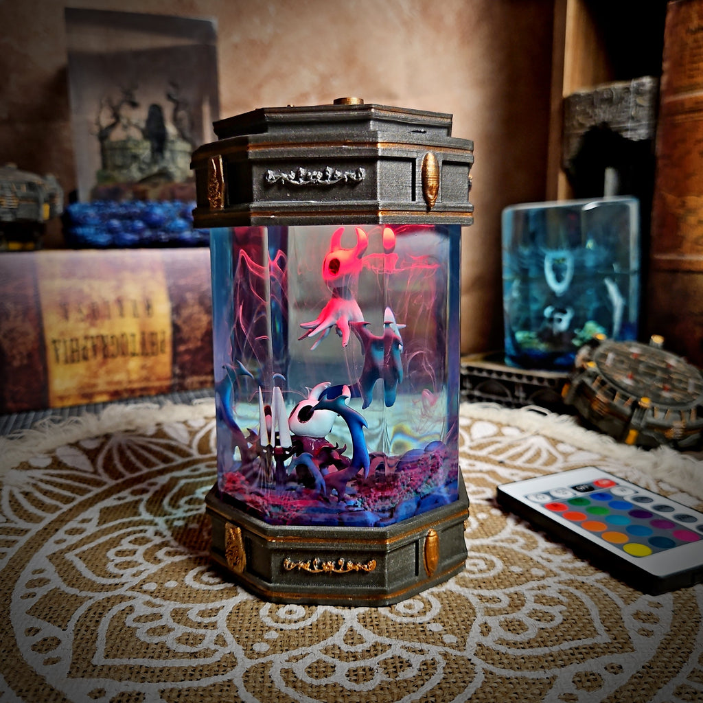 Hollow Knight V2 - Octagonal Resin Lamp