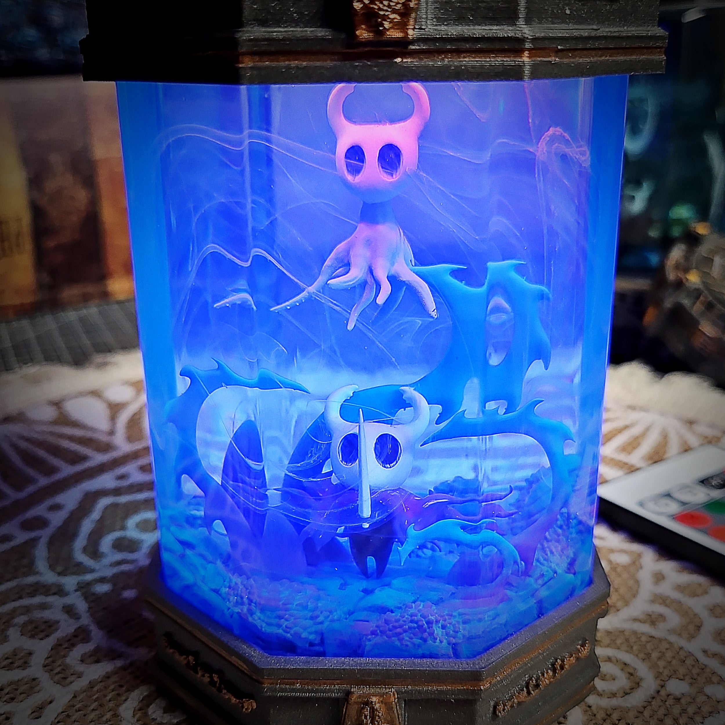 Hollow Knight V2 - Octagonal Resin Lamp