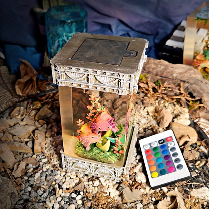 Axolotl Resin Lamp V1 - handmade resin lamp