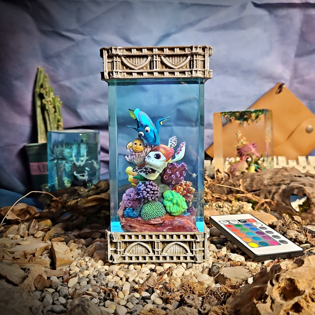Finding Nemo Resin Lamp - handmade resin lamp