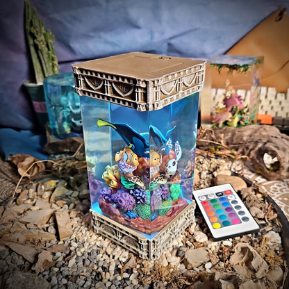 Finding Nemo Resin Lamp - handmade resin lamp