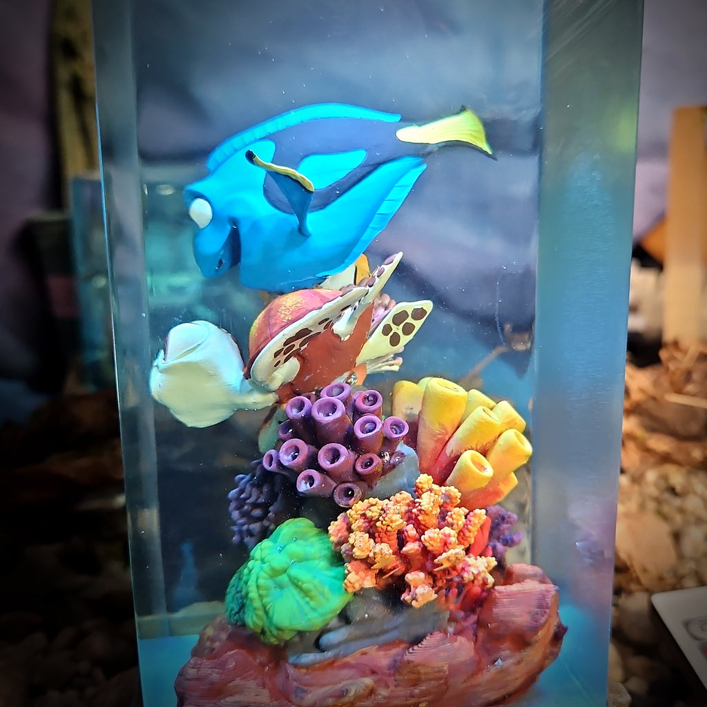 Finding Nemo Resin Lamp - handmade resin lamp
