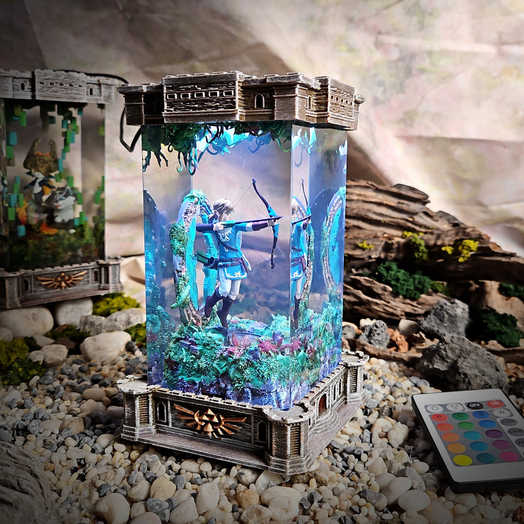Link V1 Resin Lamp - handmade resin lamp