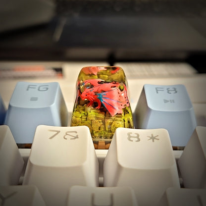 Dragon V1 Keycap - handmade resin keycap