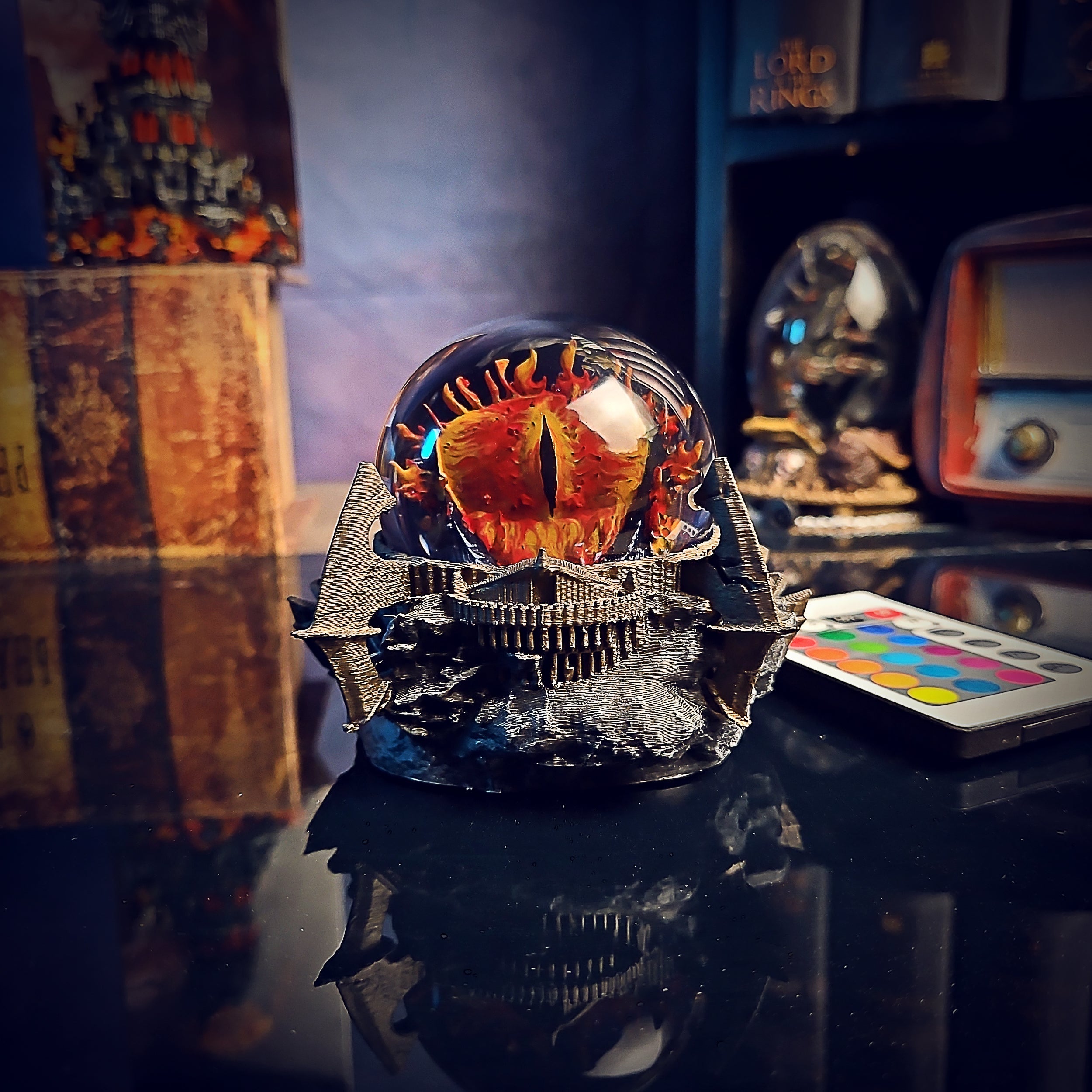 Sauron Eye Egg Lamp - handmade resin lamp