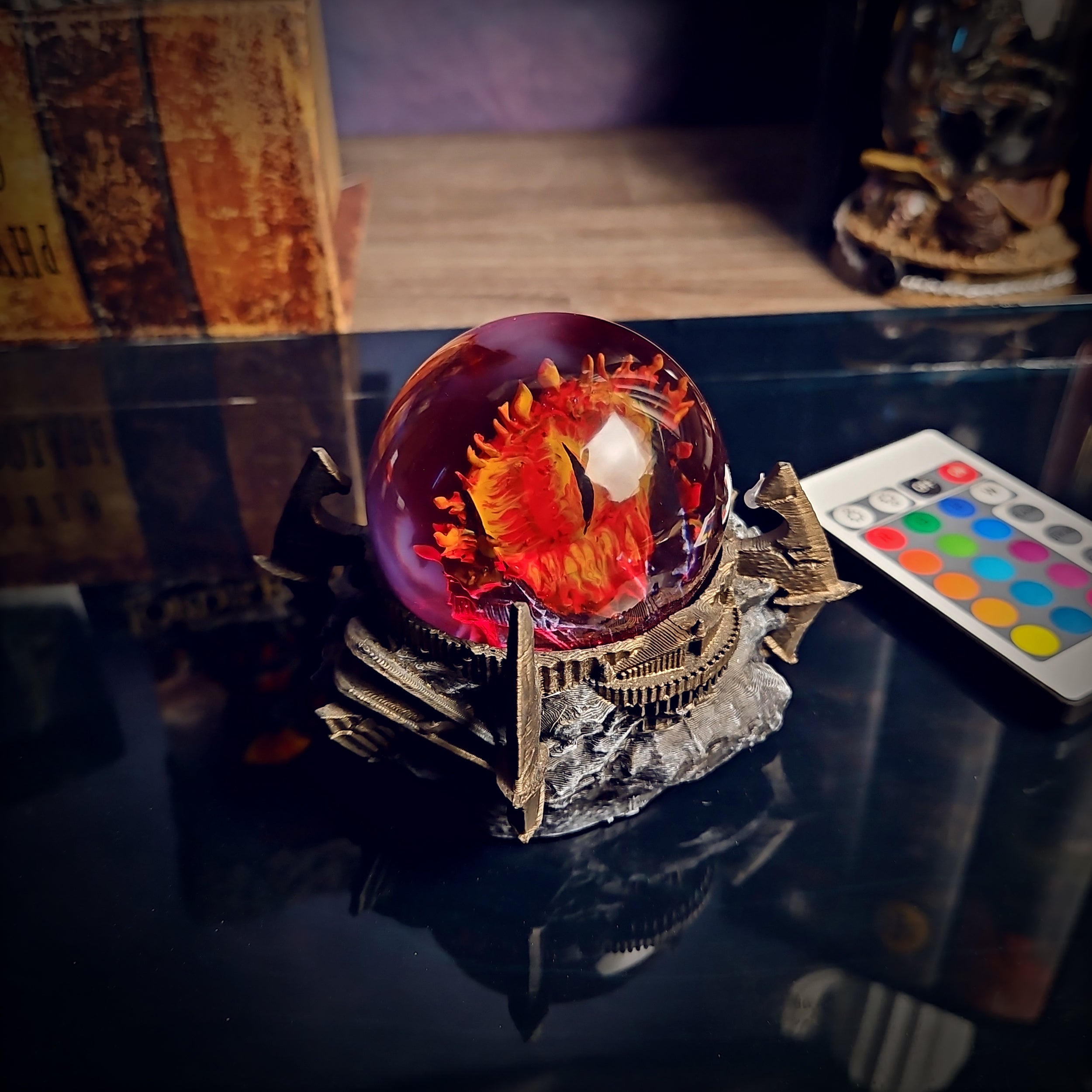 SAURON - handmade resin lamp