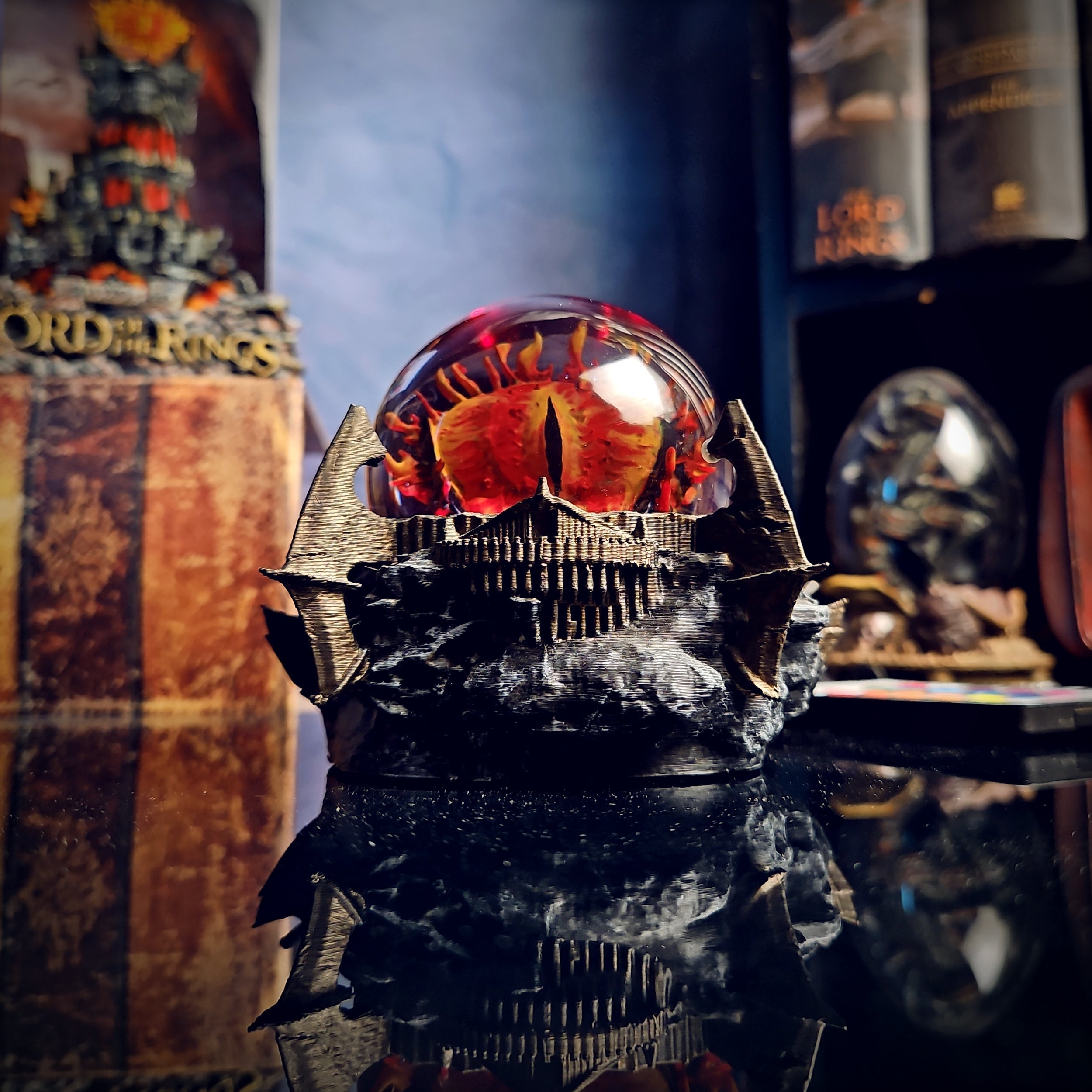 Sauron Eye Egg Lamp - handmade resin lamp