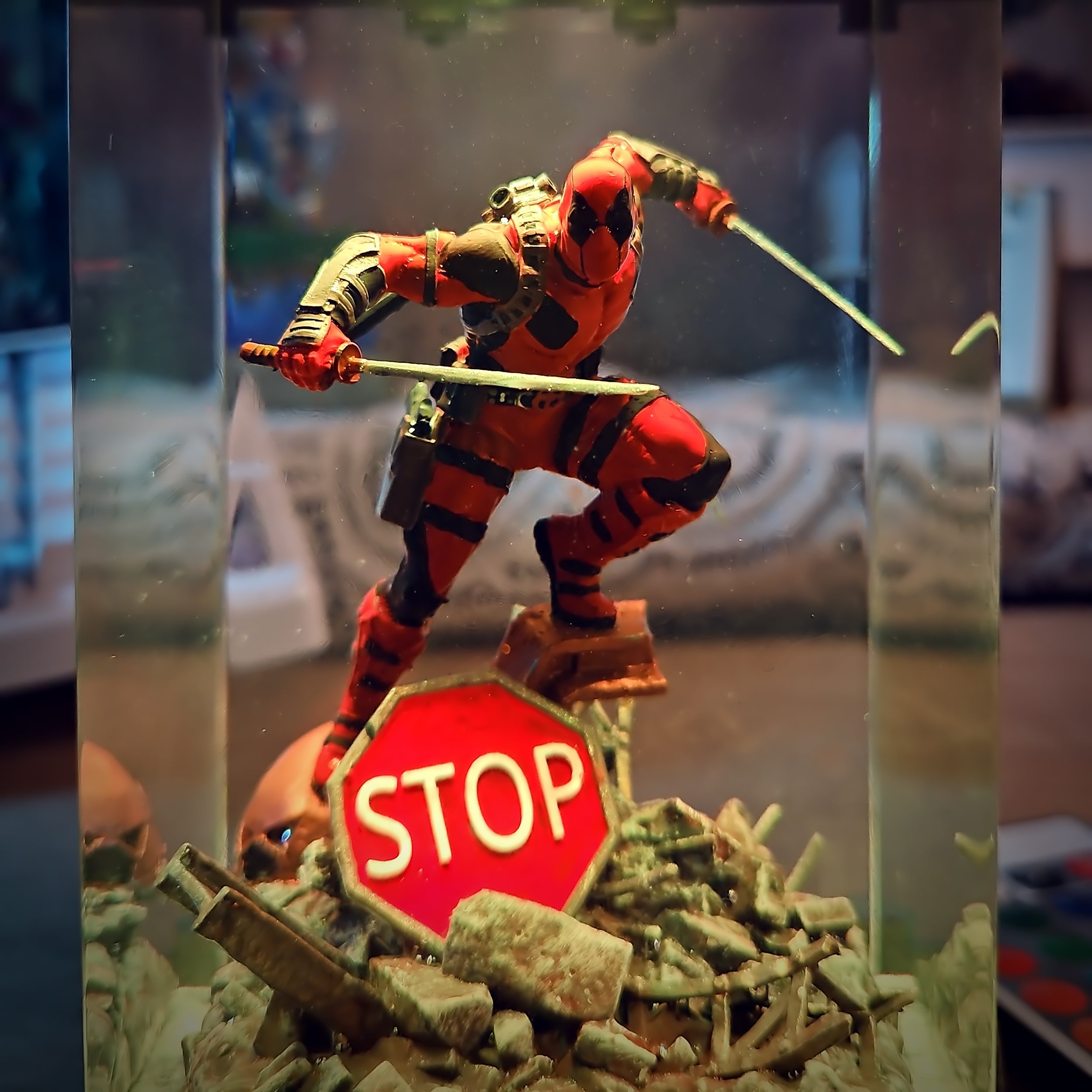 Deadpool Resin Lamp