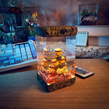 Minion Resin Lamp - handmade resin lamp