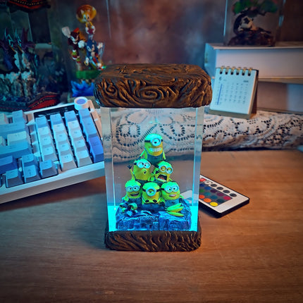 Minion Resin Lamp - handmade resin lamp