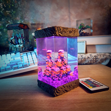 Minion Resin Lamp - handmade resin lamp