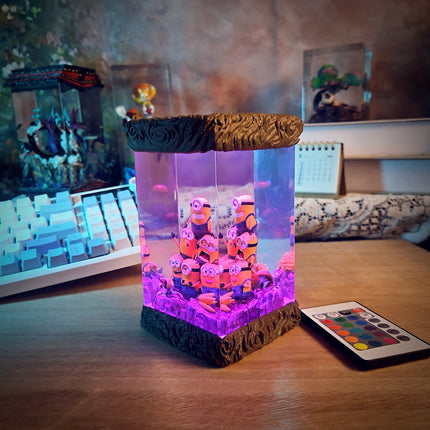 Minion Resin Lamp - handmade resin lamp