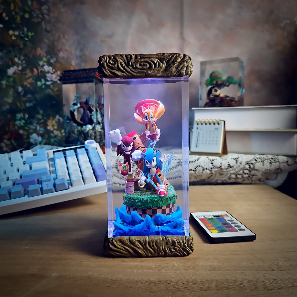 Sonic Resin Lamp - handmade resin lamp