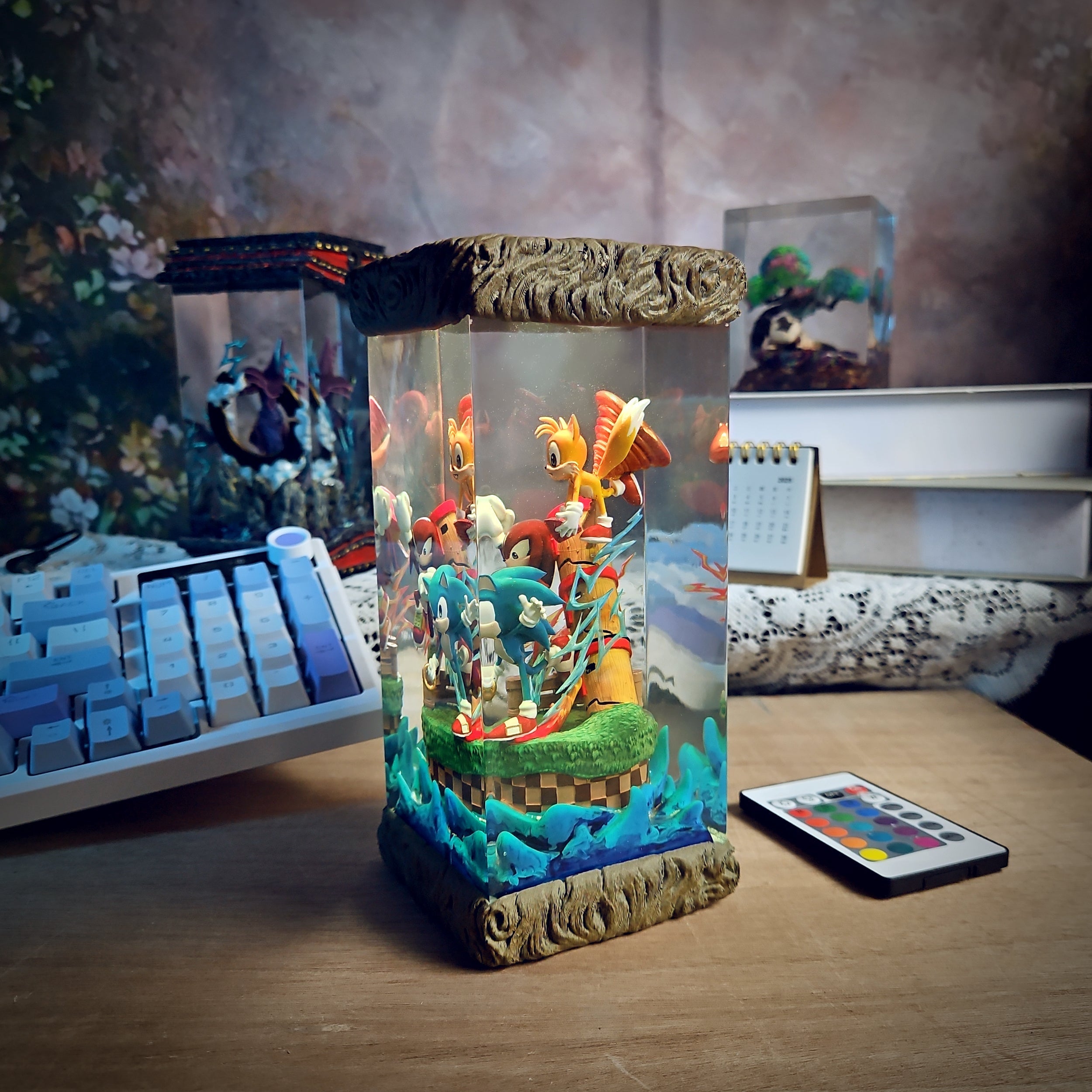 Sonic Resin Lamp - handmade resin lamp