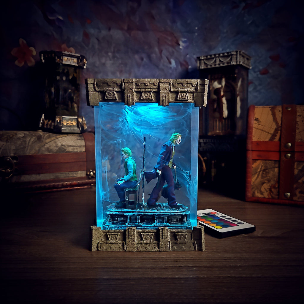 Joker Resin Lamp - handmade resin lamp