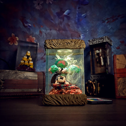Appa and Momo Resin Lamp - handmade resin lamp
