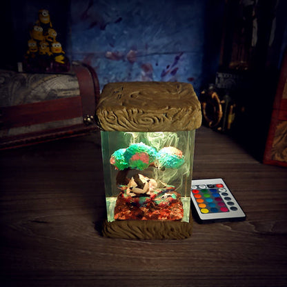 Appa and Momo Resin Lamp - handmade resin lamp
