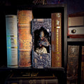 Predator Book Nook - handmade resin lamp