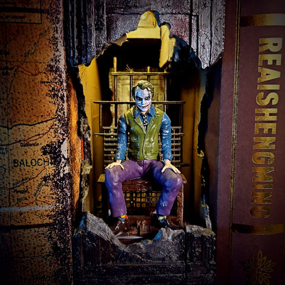 Joker Book Nook - handmade resin lamp