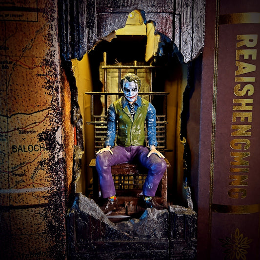 Joker Book Nook - handmade resin lamp