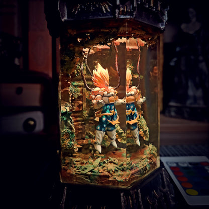 VEGETA – Saiyan Pride Hexagon Resin Lamp - handmade resin lamp