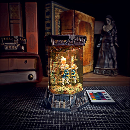 VEGETA – Saiyan Pride Hexagon Resin Lamp - handmade resin lamp