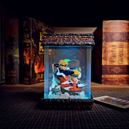 NARUTO DIORAMA Resin Lamp - handmade resin lamp