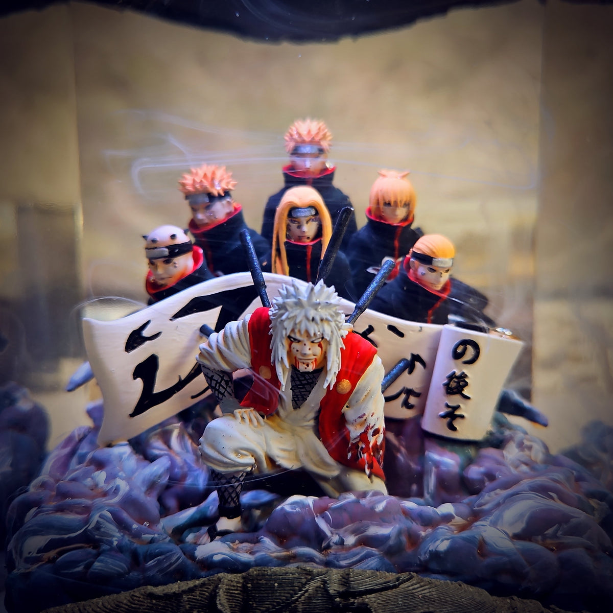 JIRAIYA AND THE SIXTH Resin Lamp - handmade resin lamp