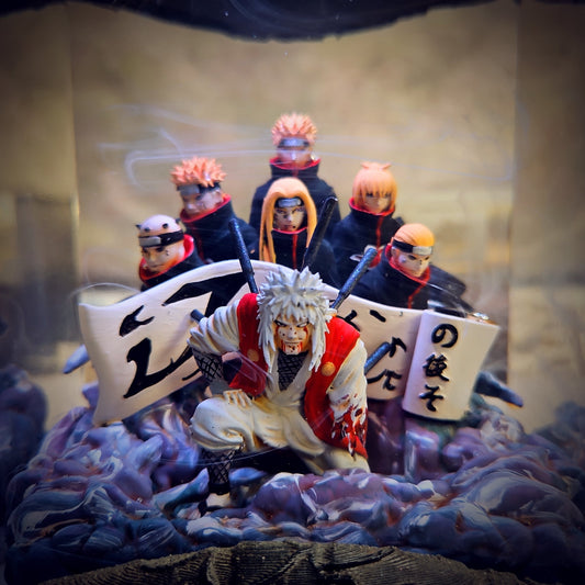 JIRAIYA AND THE SIXTH Resin Lamp - handmade resin lamp