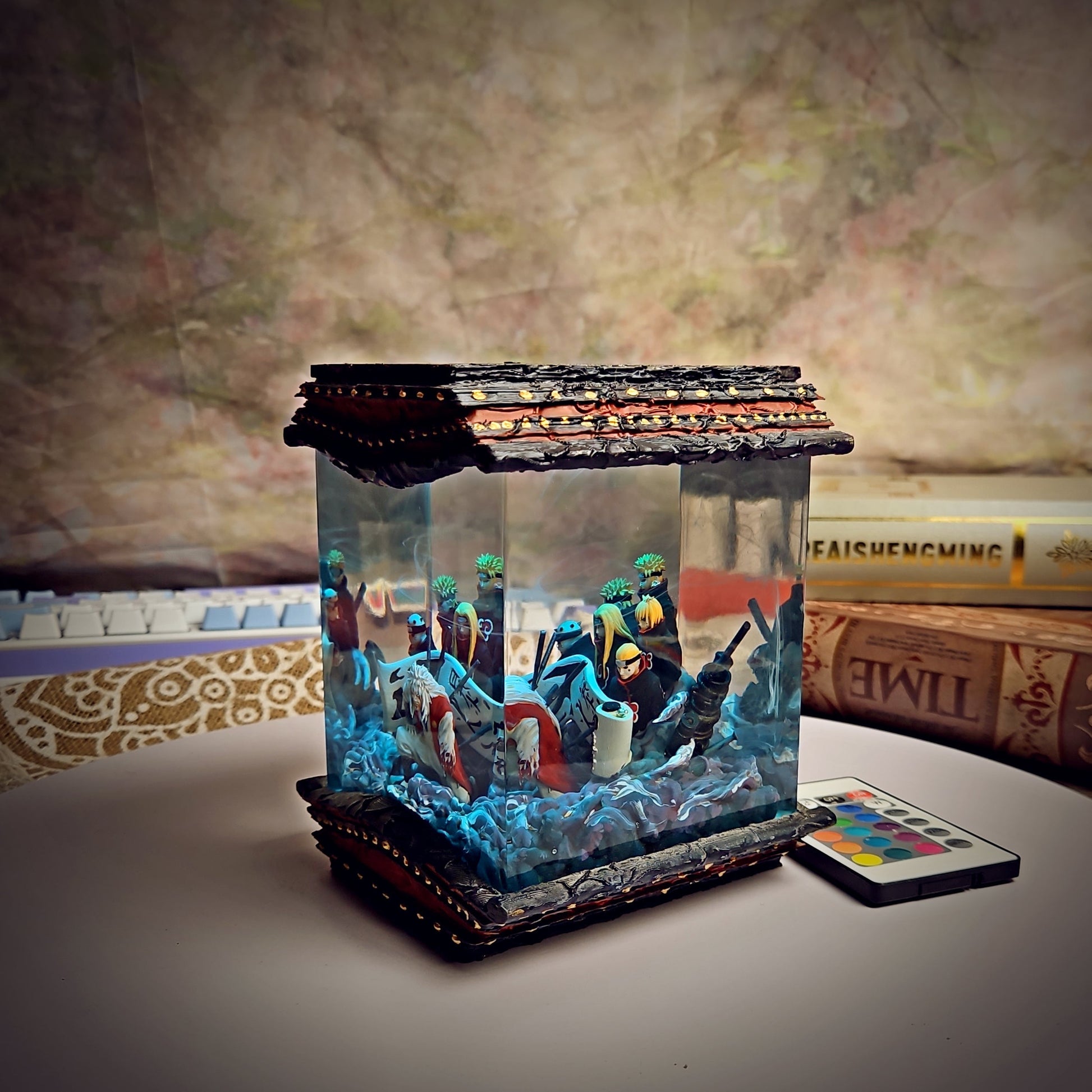 JIRAIYA AND THE SIXTH Resin Lamp - handmade resin lamp
