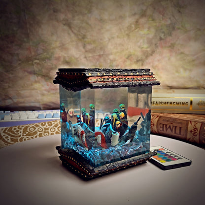 JIRAIYA AND THE SIXTH Resin Lamp - handmade resin lamp