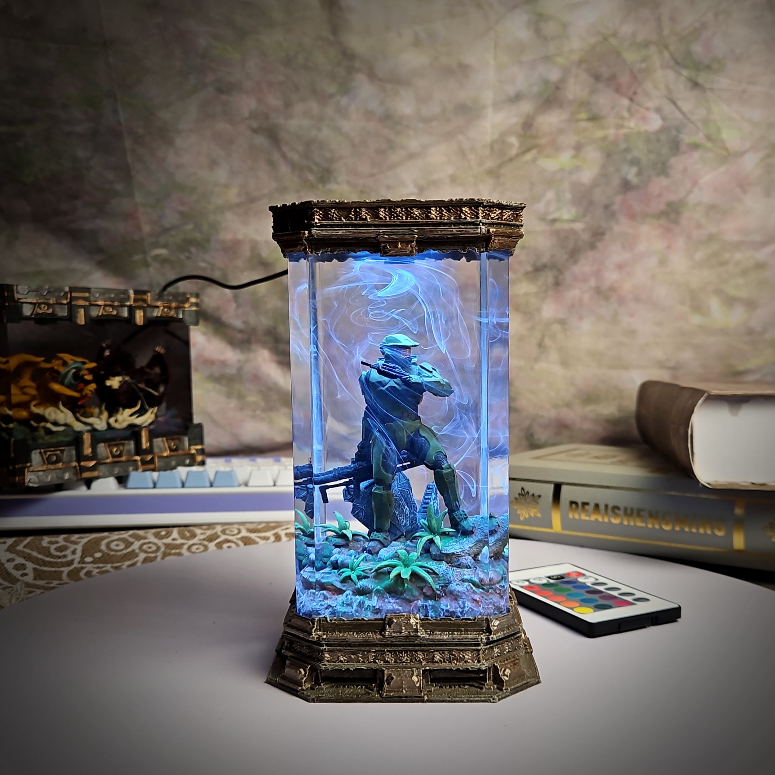 Halo Resin Lamp - handmade resin lamp