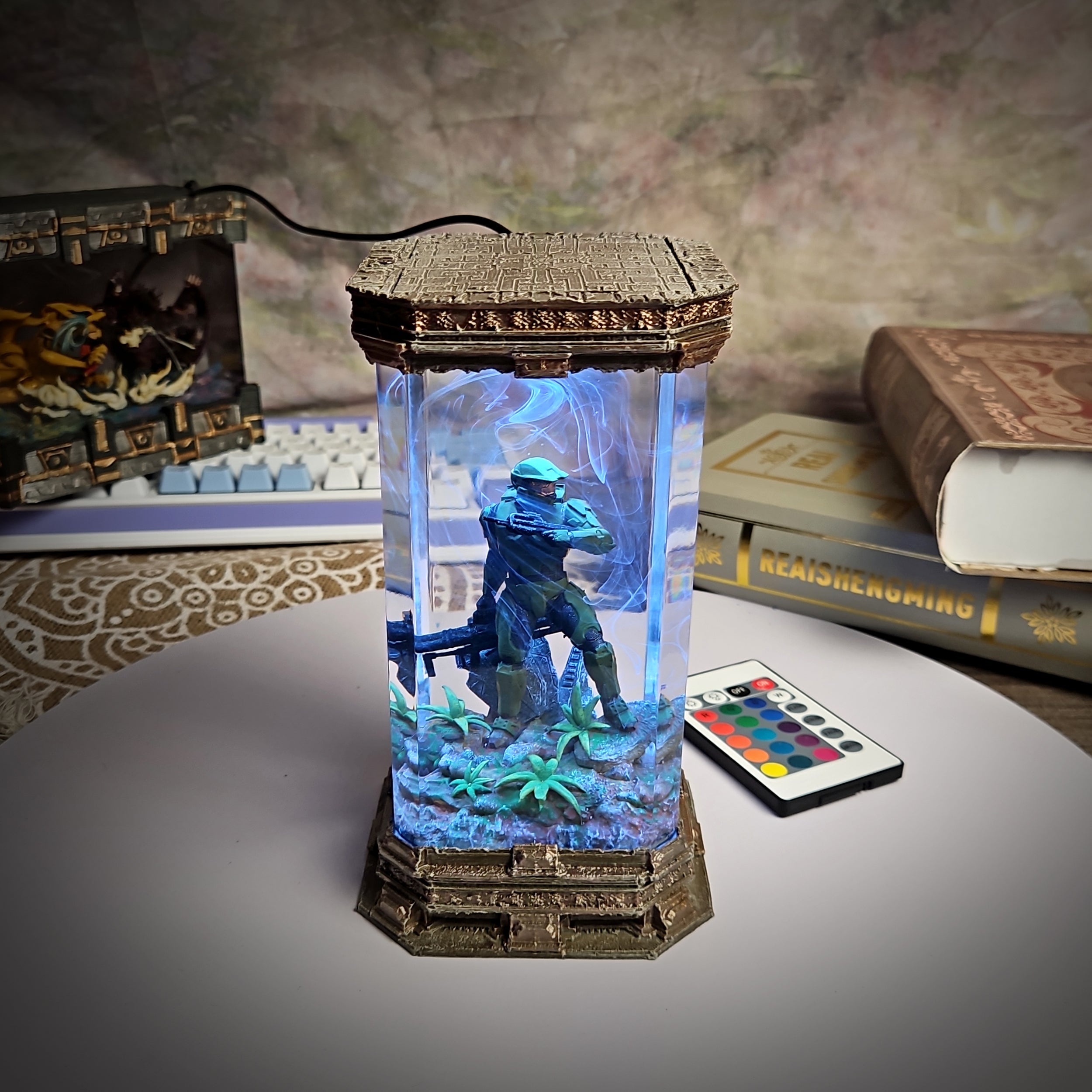 Halo Resin Lamp - handmade resin lamp