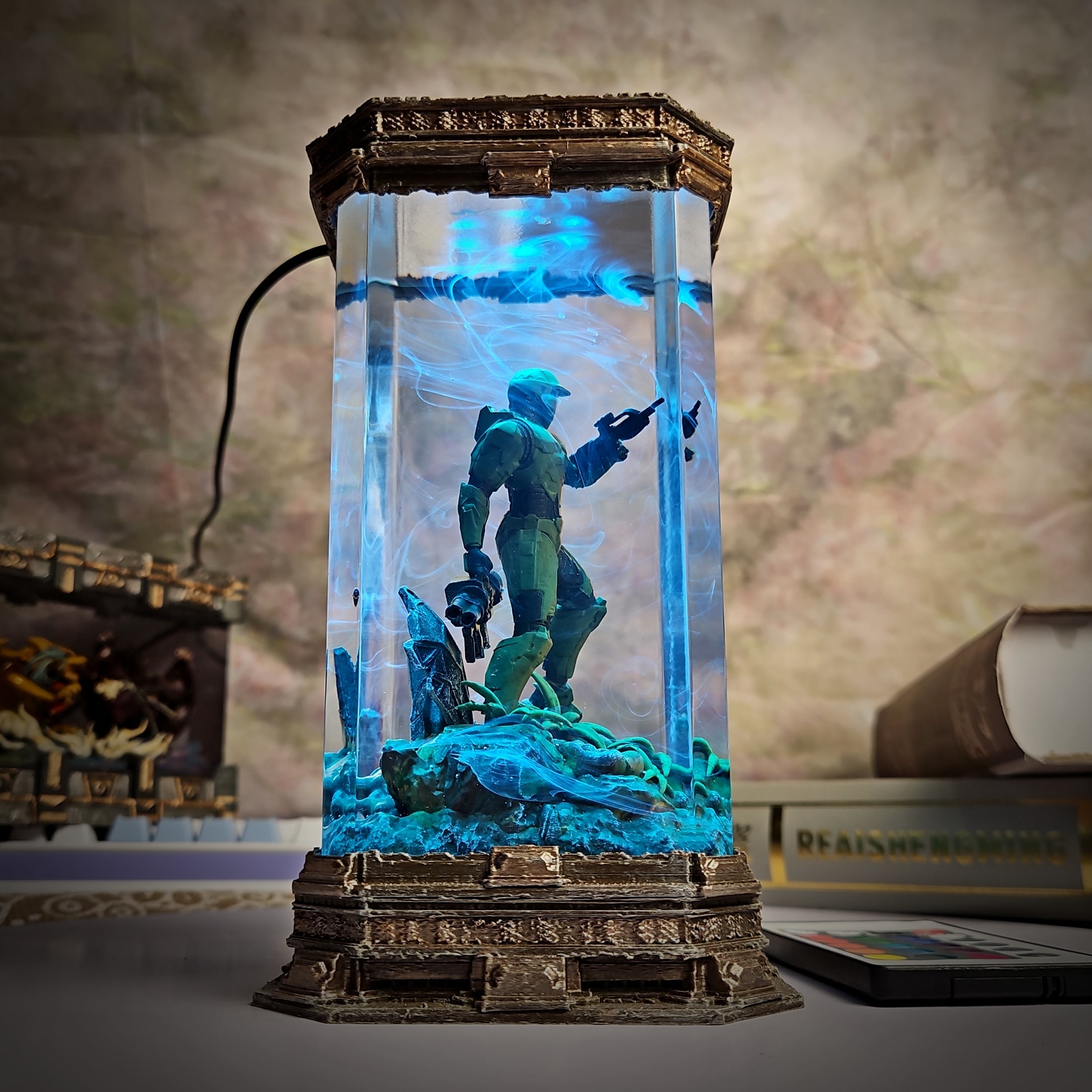 Halo Resin Lamp - handmade resin lamp
