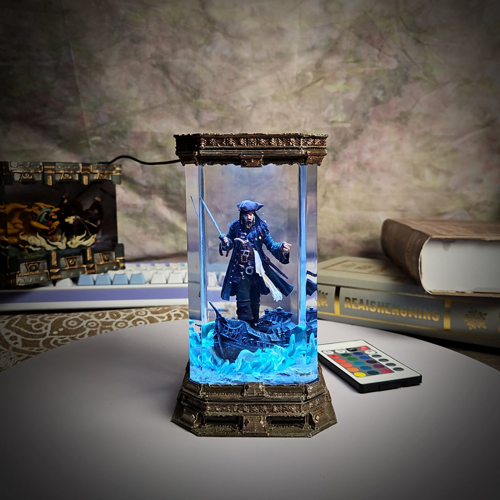 Jack Resin Lamp - handmade resin lamp