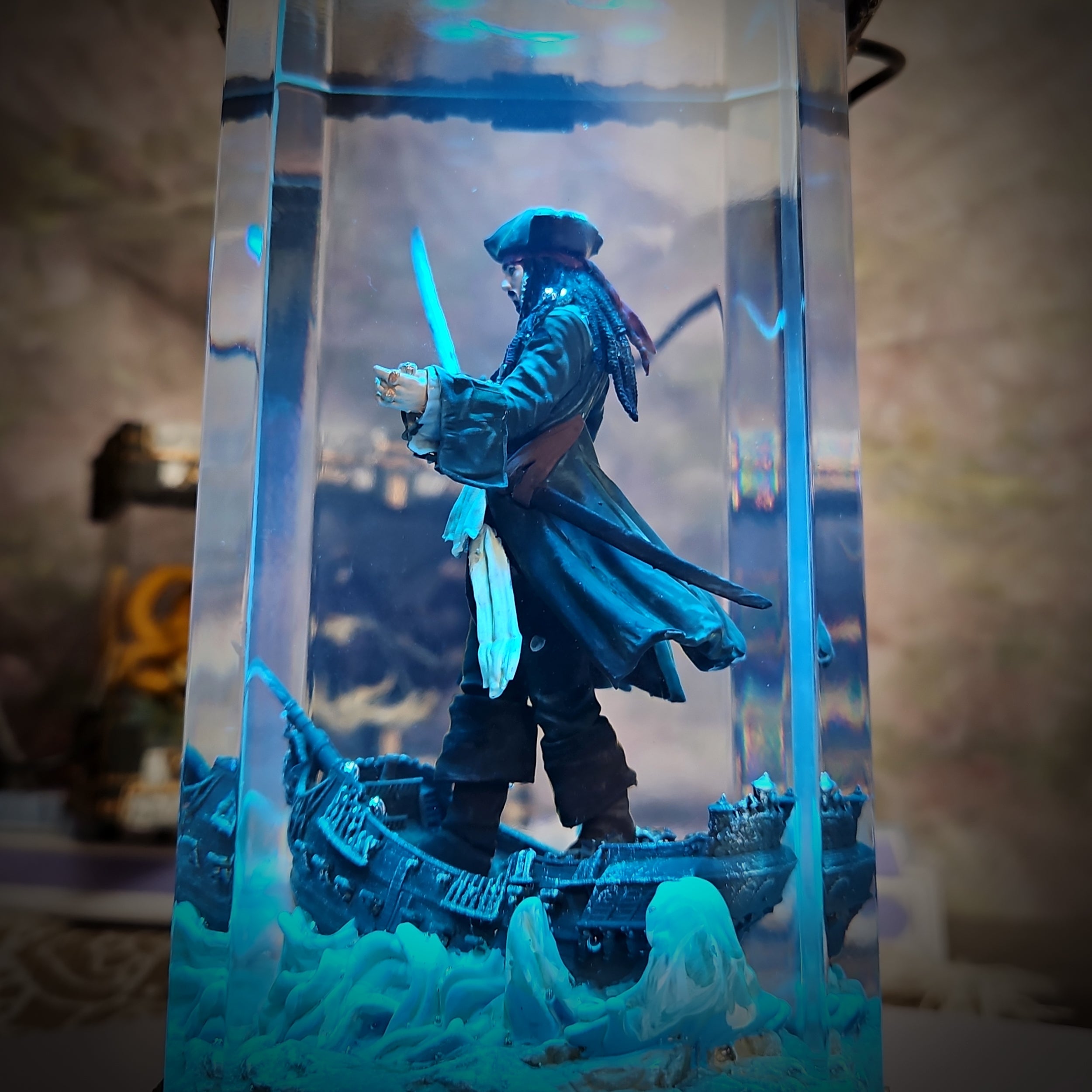 Jack Resin Lamp - handmade resin lamp