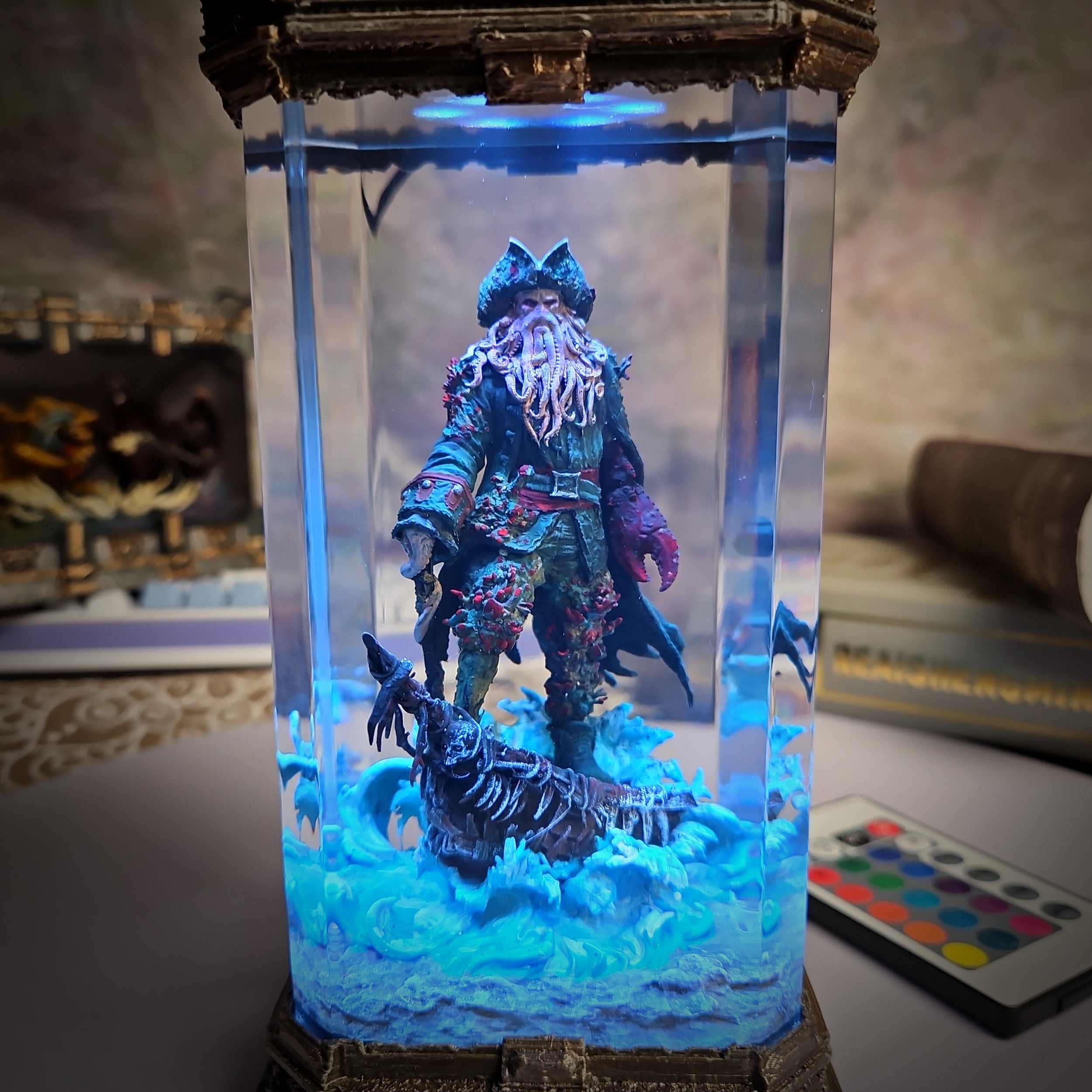 Davy Jones Resin Lamp - handmade resin lamp