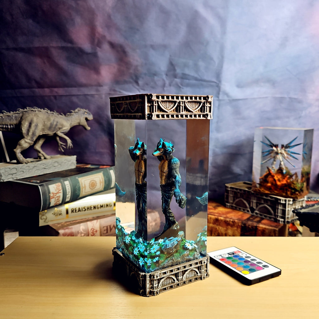 Legoshi Resin Lamp - handmade resin lamp