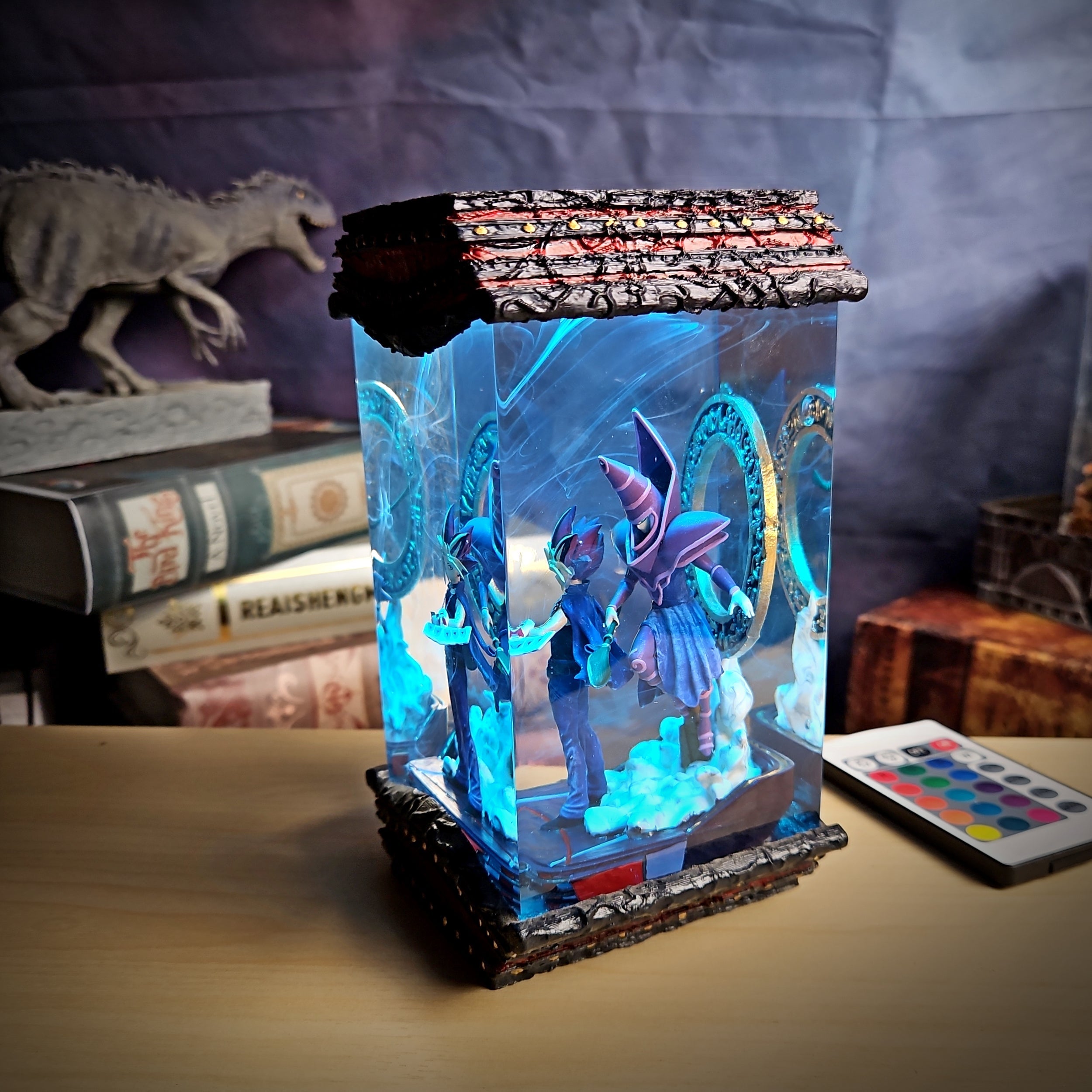 Yu-Gi & Dark Magician Resin Lamp - handmade resin lamp