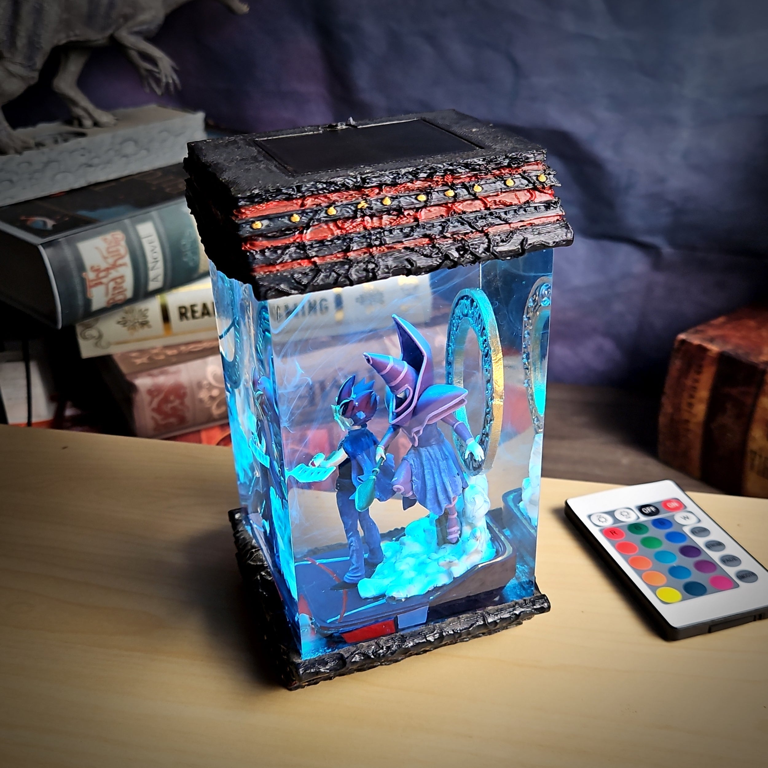 Yu-Gi & Dark Magician Resin Lamp - handmade resin lamp