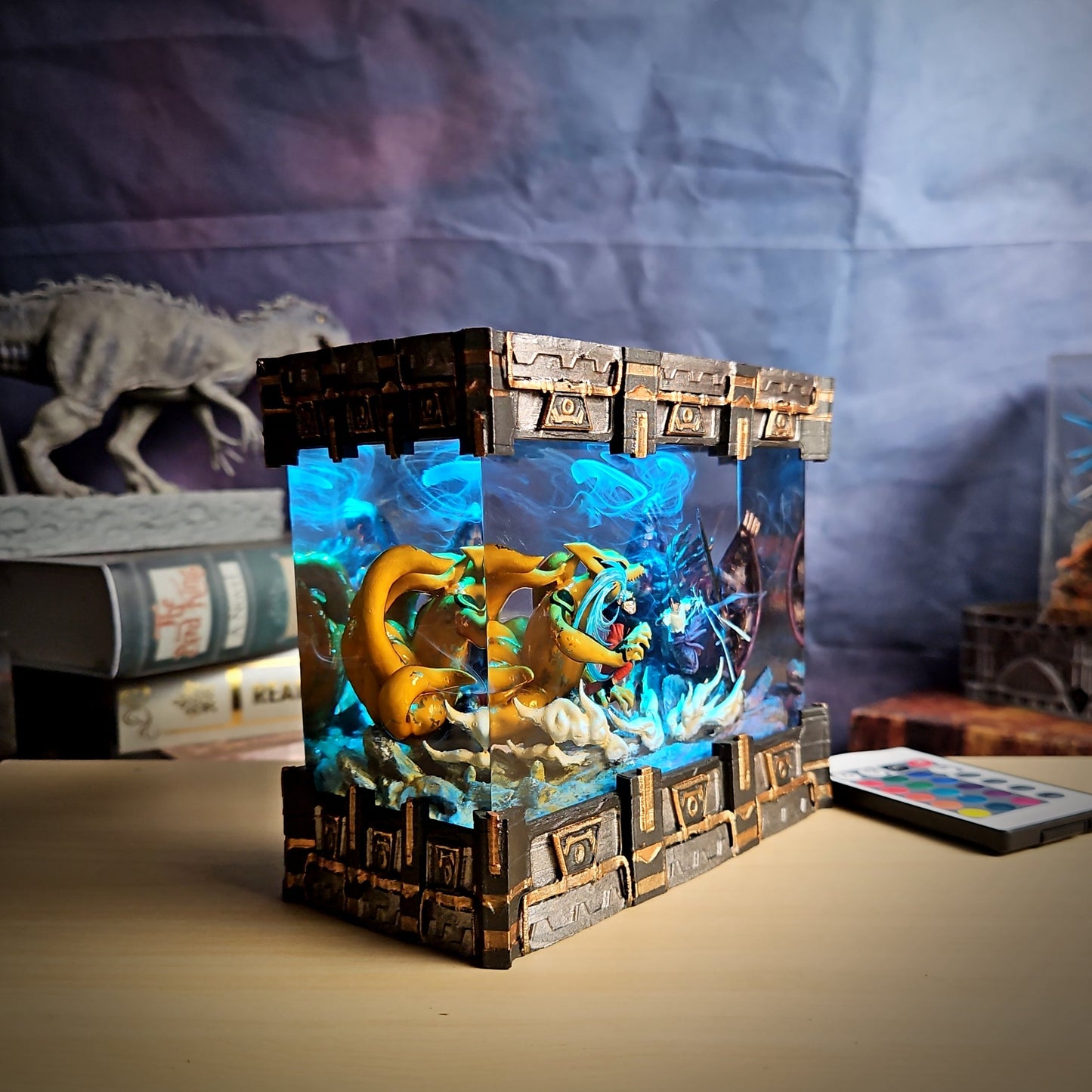 NARUTO vs SASUKE – Final Battle Resin Lamp - handmade resin lamp