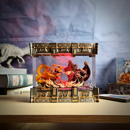 NARUTO vs SASUKE – Final Battle Resin Lamp - handmade resin lamp