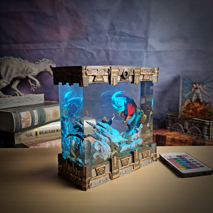NARUTO – Pain’s Wrath Resin Lamp - handmade resin lamp