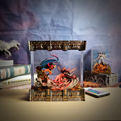 NARUTO – Pain’s Wrath Resin Lamp - handmade resin lamp