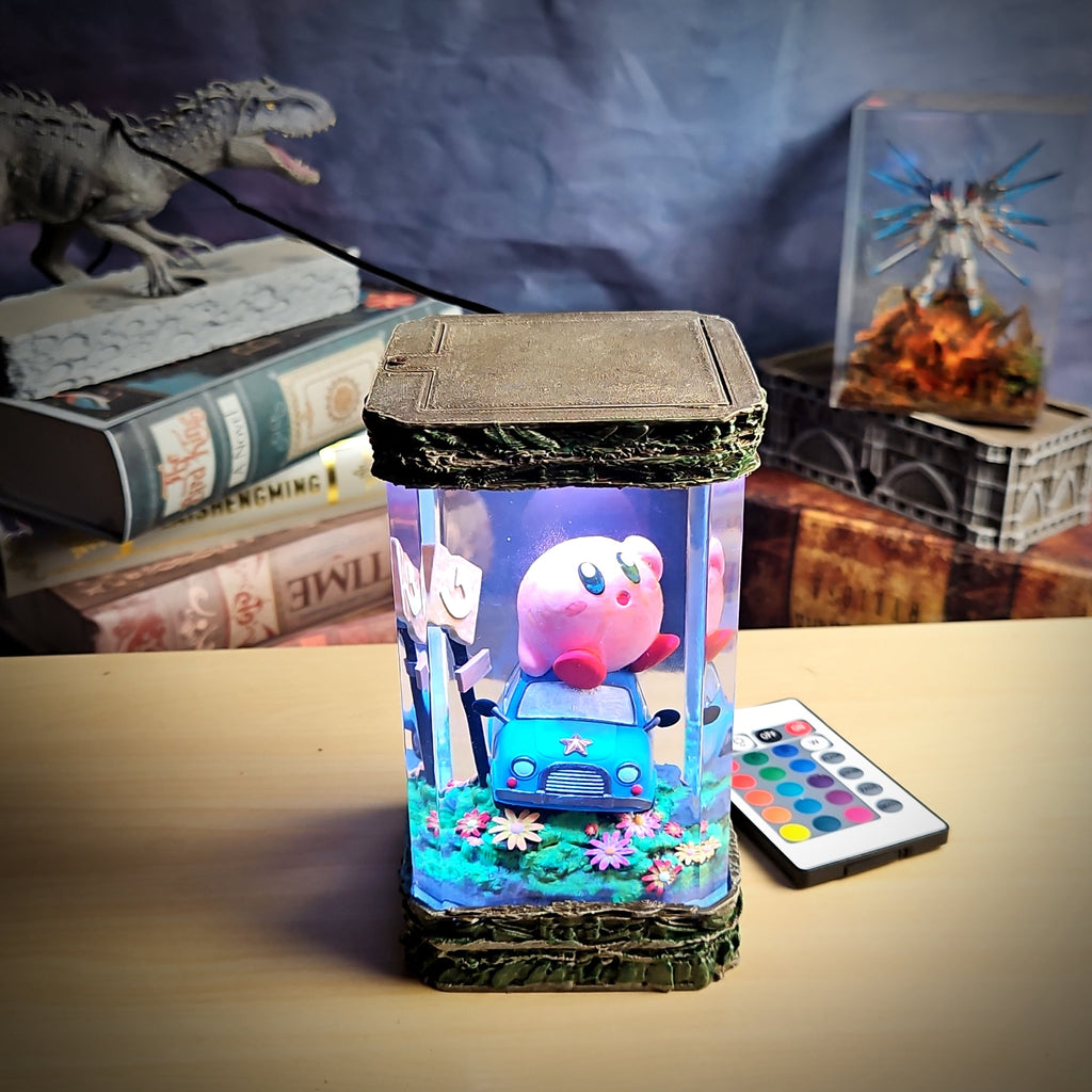 Kirby Resin Lamp - handmade resin lamp