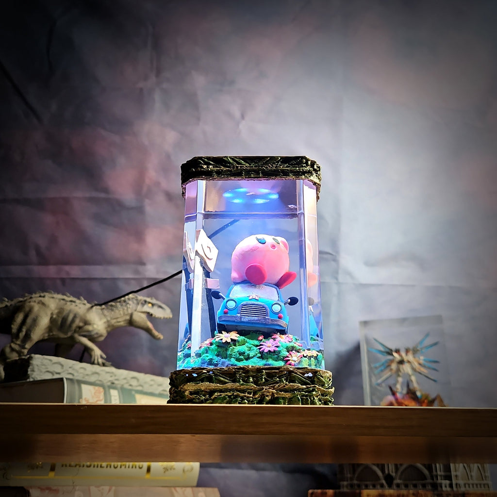 Kirby Resin Lamp - handmade resin lamp